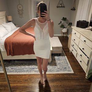 White Lulu's Mini Dress Size M